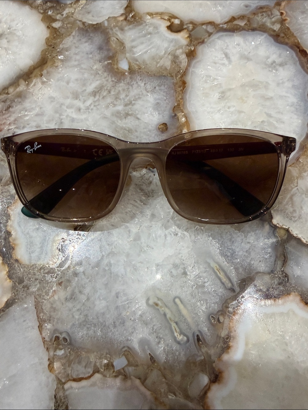 Ray-Ban Brown Gradient Translucent Wayfarer Sunglasses